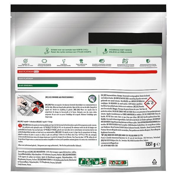 Dreft Professional  All-in-One Original Vaatwastabletten (100 vaatwasbeurten) SDR08725 - 2