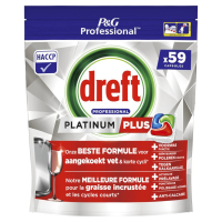 Dreft Professional All-in-One Platinum+ vaatwastabletten Regular (59 vaatwasbeurten)  SDR06224