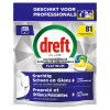 Dreft Professional All-in-One Platinum Vaatwastabletten Citroen (81 vaatwasbeurten) SDR08731 - 1
