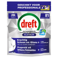 Dreft Professional All-in-One Platinum Vaatwastabletten Regular (81 vaatwasbeurten) SDR08729