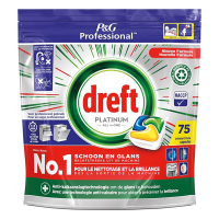Dreft Professional All-in-One Platinum vaatwastabletten Lemon (75 vaatwasbeurten)  SDR06143
