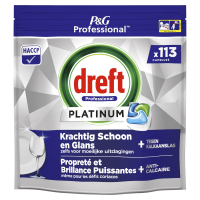 Dreft Professional All-in-One Platinum vaatwastabletten Regular (113 vaatwasbeurten)  SDR06269