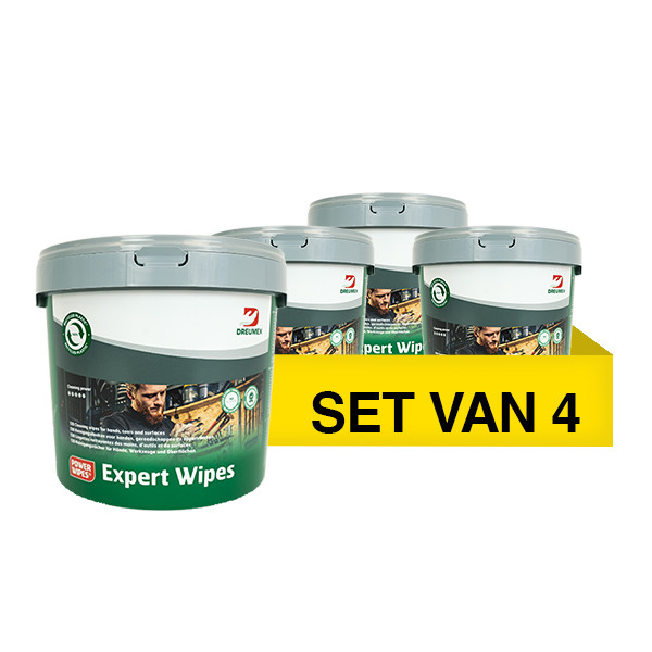 Aanbieding: Dreumex Expert Wipes | Handreinigingsdoekjes In Emmer (4 verpakkingen - 360 stuks) SDR07389 - 1