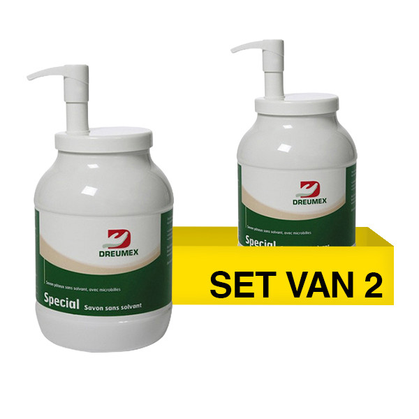 Aanbieding: Dreumex Speciaal handreiniger met pomp (2 stuks à 550 ml) SDR07528 - 1