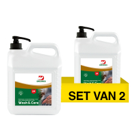 Aanbieding: Dreumex Wash & Care handreiniger can met pomp (2 stuks à 3 liter) SDR07535