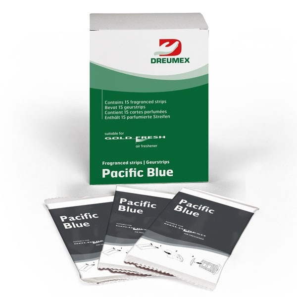 Dreumex Gold Fresh luchtverfrisser Pacific Blue geurstrips (15 stuks)  SDR00258 - 1