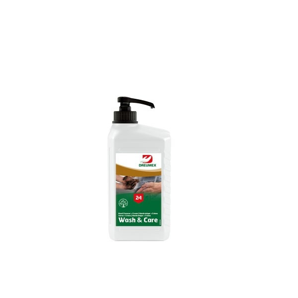 Dreumex Wash & Care handreiniger met pomp (1 liter)  SDR00222 - 1