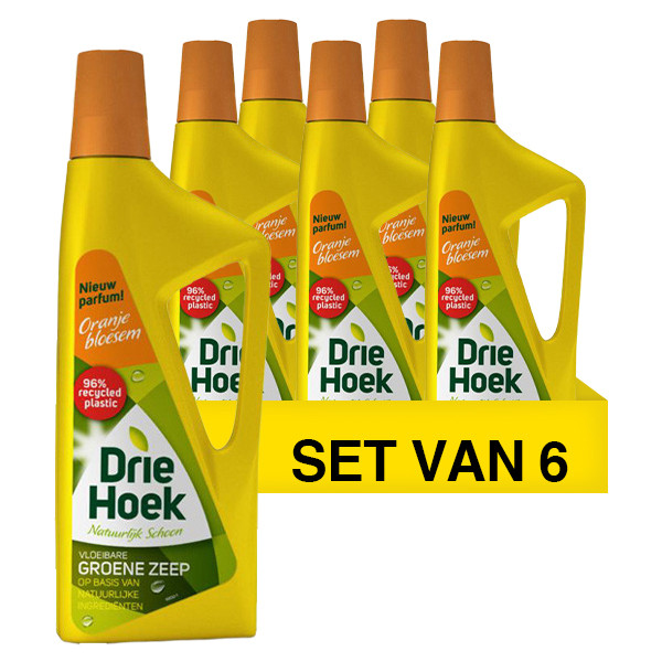 Driehoek Aanbieding: 6x Driehoek vloeibare zeep met oranjebloesem (725 ml)  SDR05109 - 1