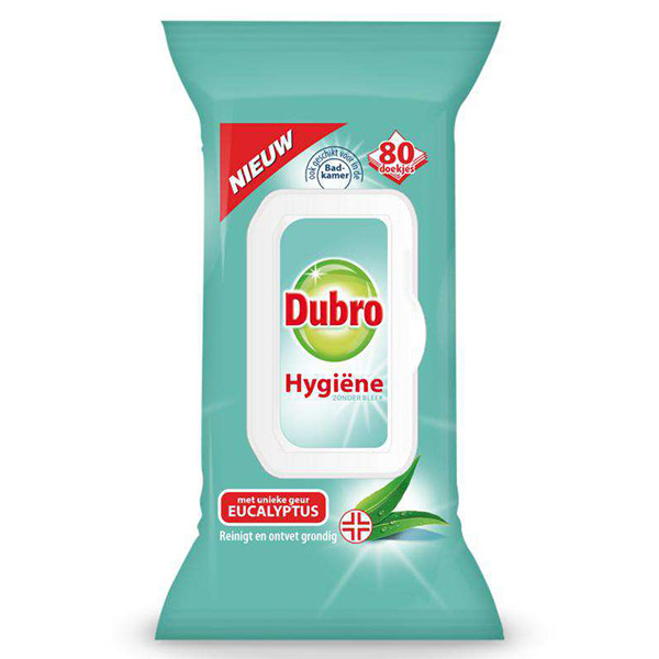 Dubro hygiënische doekjes Eucalyptus (80 doekjes)  SDU00058 - 1