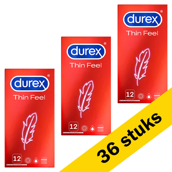 Durex Aanbieding: 3x Durex Thin Feel condooms (12 stuks)  SDU00118 - 1