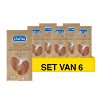 Durex Aanbieding: Durex Nude Extra Lube condooms (6 verpakkingen - 10 stuks)  SDU00156