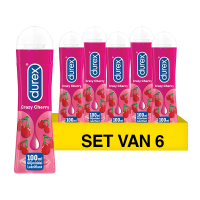 Durex Aanbieding: Durex Play Crazy Cherry Glijmiddel (6 stuks - 100 ml)  SDU00174