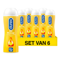 Durex Aanbieding: Durex Play Massage 2in1 Ylang Ylang (6 stuks - 200 ml)  SDU00184