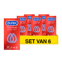 Durex Aanbieding: Durex Thin Feel Extra Lube condooms (6 verpakkingen - 10 stuks)  SDU00146