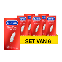 Durex Aanbieding: Durex Thin Feel Extra Thin (6 verpakkingen - 10 stuks)  SDU00148