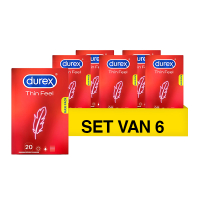 Durex Aanbieding: Durex Thin Feel condooms (6 verpakkingen - 20 stuks)  SDU00142
