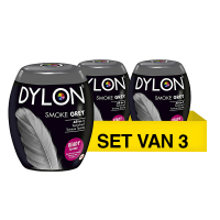 Aanbieding: Dylon Pod Smoke Grey Textielverf (3 stuks à 350 g) SDY04065