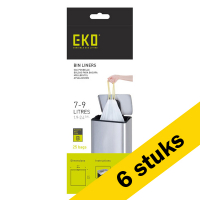 EKO Aanbieding: 6x EKO vuilniszakken met trekband 7-9 liter type B (25 zakken)  SEK00153