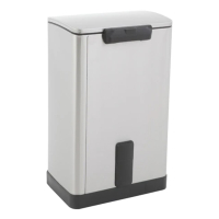 EKO E-Cube pedaalemmer (40 liter, mat RVS) SEK00045