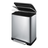 EKO E-Cube pedaalemmer (50 liter, mat RVS) SEK00049