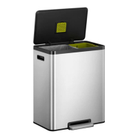 EKO E-Cube pedaalemmer RVS 60 liter (24+36 L) SEK00177