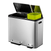 EKO EcoCasa duo pedaalemmer (30 + 15 liter, mat RVS) SEK00071 - 8