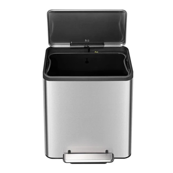 EKO EcoCasa pedaalemmer (30 liter, mat RVS) SEK00069 - 1