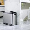 EKO EcoCasa trio pedaalemmer (3 x 15 liter, mat RVS) SEK00072 - 7
