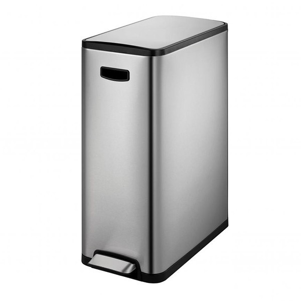EKO Ecoslim duo pedaalemmer (2 x 20 liter, mat RVS)  SEK00064 - 1