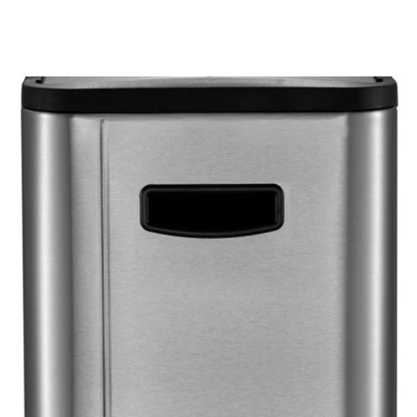 EKO Ecoslim duo pedaalemmer (2 x 20 liter, mat RVS) SEK00064 - 3
