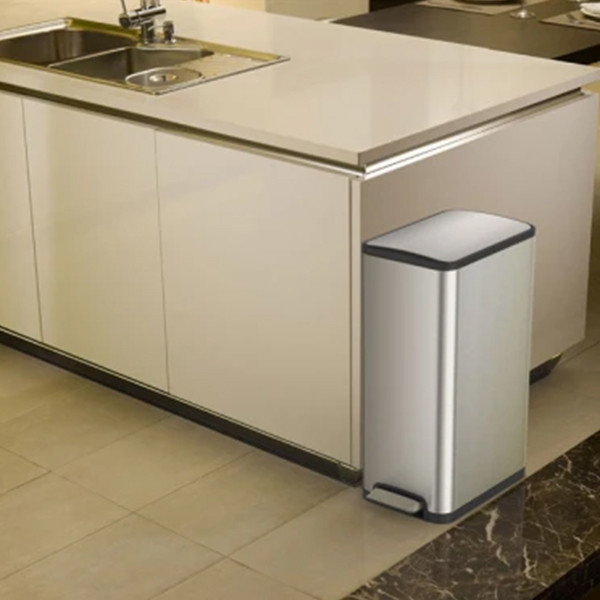 EKO Ecoslim duo pedaalemmer (2 x 20 liter, mat RVS) SEK00064 - 5