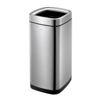 EKO Laguna afvalbak (35 liter, mat RVS)  SEK00132