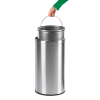 EKO Push afvalbak (40 liter, RVS) SEK00084