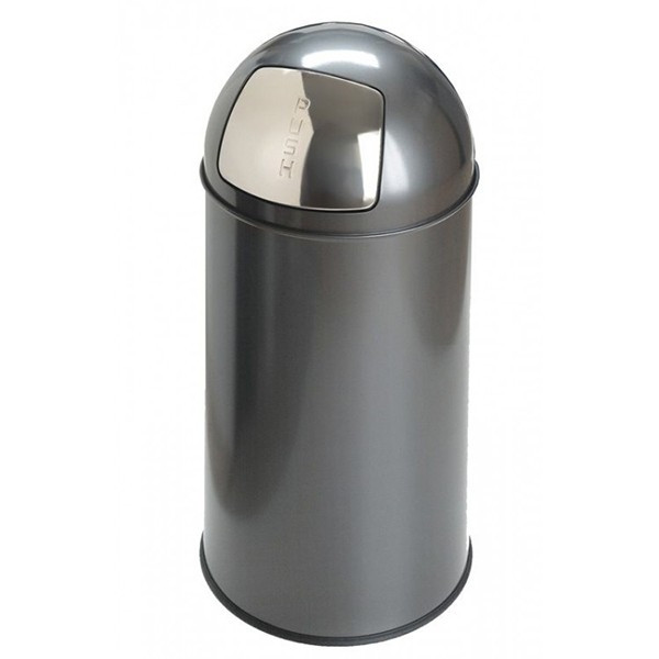 EKO Push afvalbak (40 liter, grijs)  SEK00080 - 1