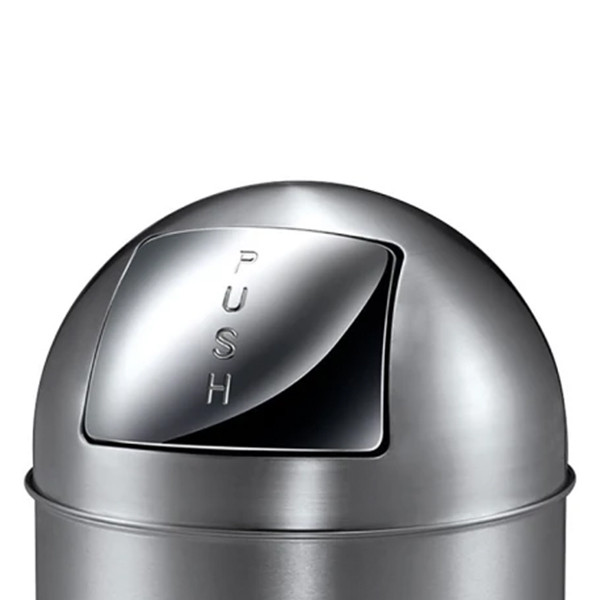 EKO Push afvalbak (40 liter, mat RVS) SEK00085 - 1