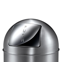 EKO Push afvalbak (40 liter, mat RVS) SEK00085