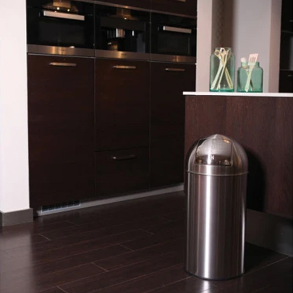 EKO Push afvalbak (40 liter, mat RVS) SEK00085 - 3