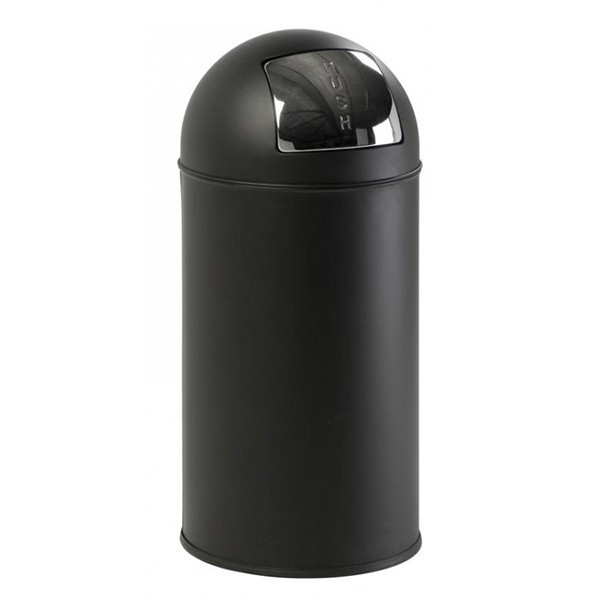EKO Push afvalbak (40 liter, mat zwart)  SEK00081 - 1