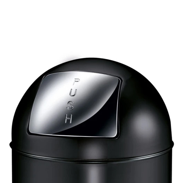 EKO Push afvalbak (40 liter, mat zwart) SEK00081 - 1