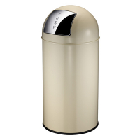 EKO Push prullenbak (40 liter, crème)  SEK00094