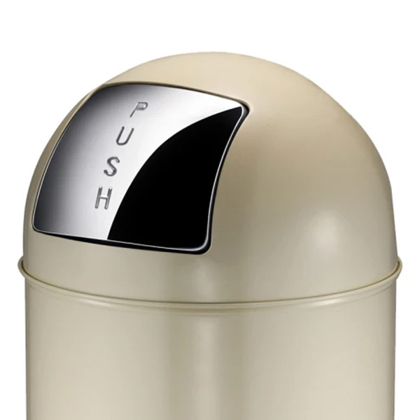 EKO Push prullenbak (40 liter, crème) SEK00094 - 1