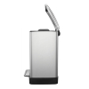 EKO Recycle E-Cube duo pedaalemmer (10 + 9 liter, mat RVS) SEK00040 - 5