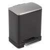 EKO Recycle E-Cube duo pedaalemmer (10 + 9 liter, zwart)  SEK00041