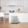 EKO Recycle E-Cube duo pedaalemmer (28 + 18 liter, mat RVS) SEK00047 - 8
