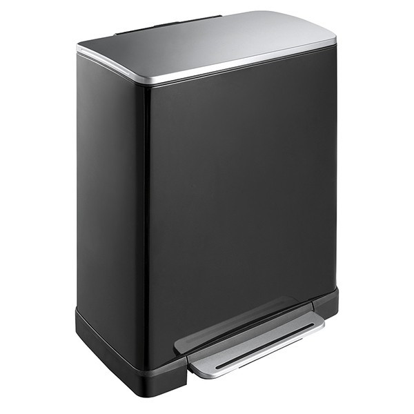 EKO Recycle E-Cube duo pedaalemmer (28 + 18 liter, zwart)  SEK00048 - 1