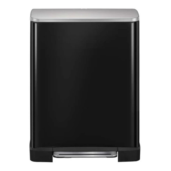 EKO Recycle E-Cube duo pedaalemmer (28 + 18 liter, zwart) SEK00048 - 1
