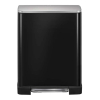 EKO Recycle E-Cube duo pedaalemmer (28 + 18 liter, zwart)