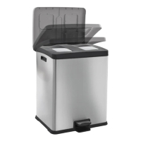 EKO Recycle Rejoice duo pedaalemmer (2 x 30 liter, mat RVS) SEK00035