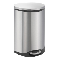 EKO Recycle Shell Bin duo pedaalemmer (2 x 22 liter, mat RVS)  SEK00021