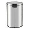 EKO Recycle Shell Bin duo pedaalemmer (2 x 22 liter, mat RVS) SEK00021 - 2